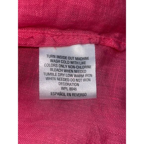 Charter Club Lined Beaded Tunic Top Blouse Cover up XL Beachy Coastal Summer - Picture 7 of 12